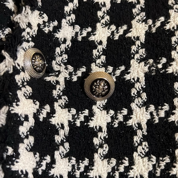 💕 Zara Tweed Houndstooth Blazer S 💕 - Picture 5 of 16